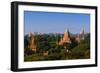 The Temples of Bagan at Sunrise, Bagan, Myanmar-lkunl-Framed Photographic Print