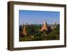 The Temples of Bagan at Sunrise, Bagan, Myanmar-lkunl-Framed Photographic Print