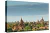 The Temples of Bagan at Sunrise, Bagan, Myanmar-lkunl-Stretched Canvas