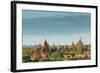 The Temples of Bagan at Sunrise, Bagan, Myanmar-lkunl-Framed Photographic Print