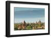 The Temples of Bagan at Sunrise, Bagan, Myanmar-lkunl-Framed Photographic Print