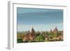 The Temples of Bagan at Sunrise, Bagan, Myanmar-lkunl-Framed Photographic Print