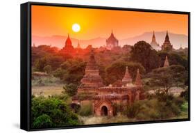 The Temples of Bagan(Pagan), Mandalay, Myanmar-lkunl-Framed Stretched Canvas