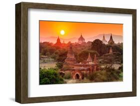 The Temples of Bagan(Pagan), Mandalay, Myanmar-lkunl-Framed Photographic Print