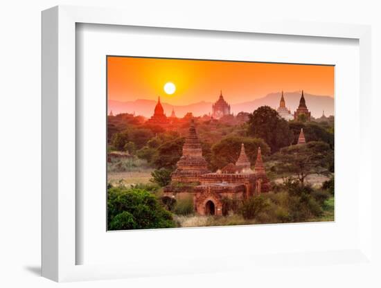 The Temples of Bagan(Pagan), Mandalay, Myanmar-lkunl-Framed Photographic Print
