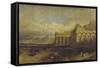 The Temples of Paestum-William Linton-Framed Stretched Canvas