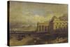 The Temples of Paestum-William Linton-Stretched Canvas