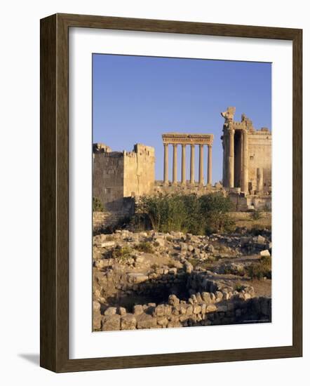 The Temples of Venus and Jupiter, Baalbek, Bekaa Valley, Lebanon-Charles Bowman-Framed Photographic Print