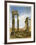 The Temples of Vespasian and Saturn, with the Temple of Castor Beyond, the Forum, Rome-Thomas Hartley Cromek-Framed Giclee Print