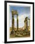 The Temples of Vespasian and Saturn, with the Temple of Castor Beyond, the Forum, Rome-Thomas Hartley Cromek-Framed Giclee Print