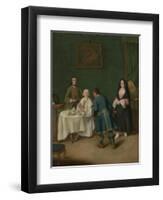 The Temptation, 1746-Pietro Longhi-Framed Premium Giclee Print