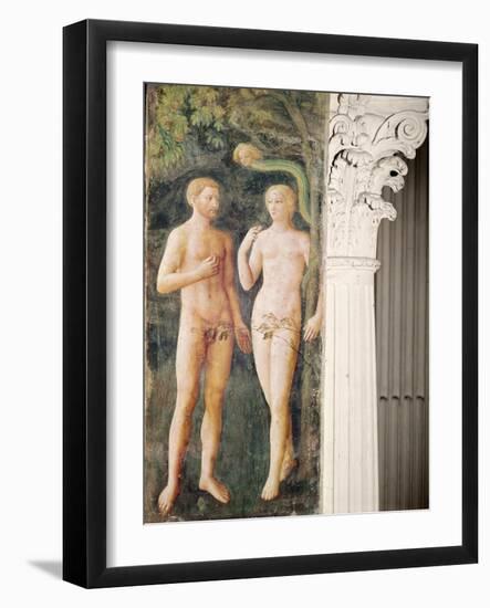 The Temptation of Adam and Eve, C.1423-25-Tommaso Masolino Da Panicale-Framed Giclee Print