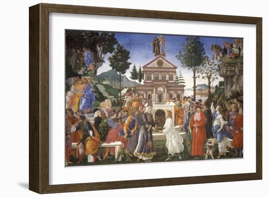 The Temptation of Christ, 1481-1482-Sandro Botticelli-Framed Giclee Print