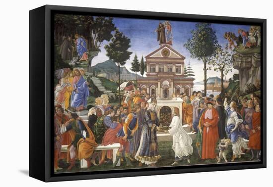 The Temptation of Christ, 1481-1482-Sandro Botticelli-Framed Stretched Canvas