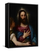 The Temptation of Christ, C.1516-25-Titian (Tiziano Vecelli)-Framed Stretched Canvas