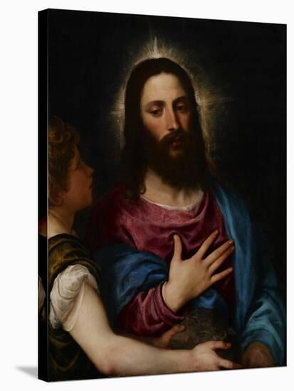 The Temptation of Christ, C.1516-25-Titian (Tiziano Vecelli)-Stretched Canvas