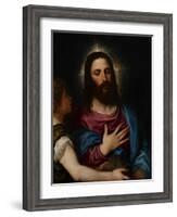 The Temptation of Christ, C.1516-25-Titian (Tiziano Vecelli)-Framed Giclee Print