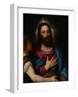 The Temptation of Christ, C.1516-25-Titian (Tiziano Vecelli)-Framed Giclee Print