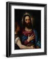 The Temptation of Christ, C.1516-25-Titian (Tiziano Vecelli)-Framed Giclee Print