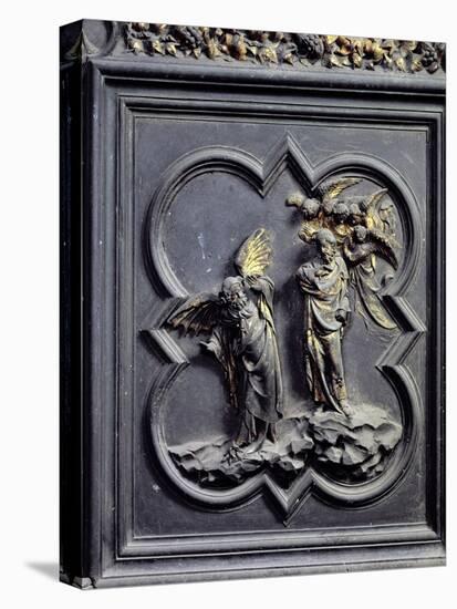 The Temptation of Christ, Sixth Panel of the North Doors of the Baptistery of San Giovanni, 1403-24-Lorenzo Ghiberti-Stretched Canvas