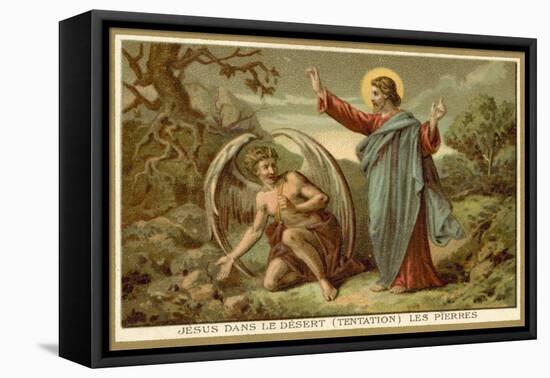 The Temptation of Christ-null-Framed Stretched Canvas
