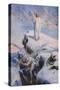 The temptation of Jesus - Bible-William Brassey Hole-Stretched Canvas