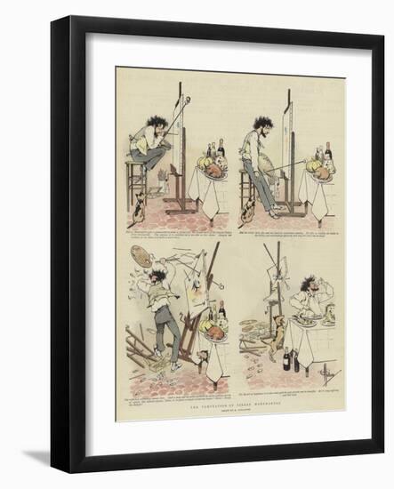 The Temptation of Pierre Montmartre-Albert Guillaume-Framed Giclee Print