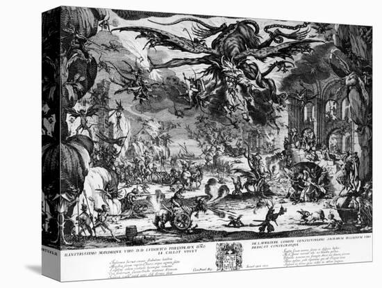 The Temptation of Saint Anthony, 1635-Jacques Callot-Stretched Canvas