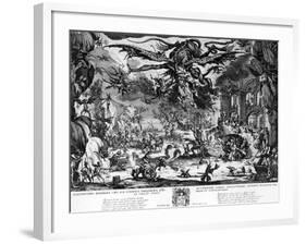 The Temptation of Saint Anthony, 1635-Jacques Callot-Framed Giclee Print