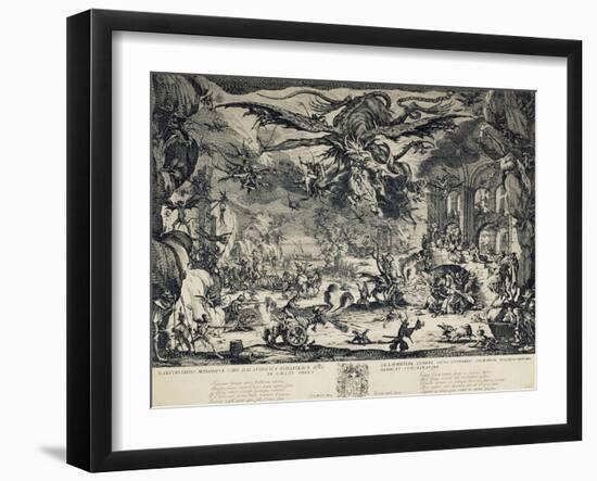 The Temptation of Saint Anthony, 1635-Jacques Callot-Framed Giclee Print