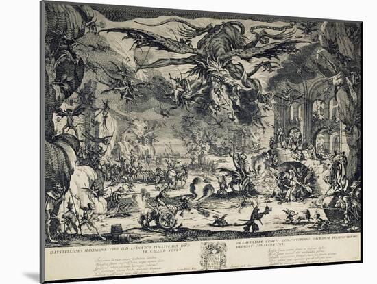 The Temptation of Saint Anthony, 1635-Jacques Callot-Mounted Giclee Print