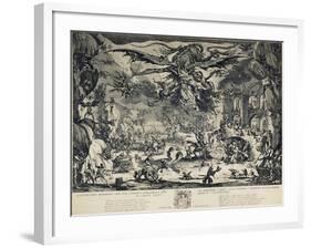 The Temptation of Saint Anthony, 1635-Jacques Callot-Framed Giclee Print