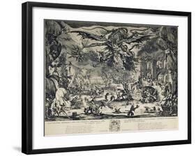 The Temptation of Saint Anthony, 1635-Jacques Callot-Framed Giclee Print