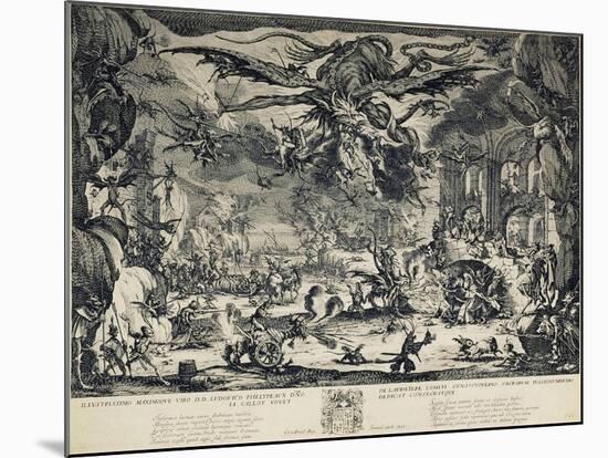 The Temptation of Saint Anthony, 1635-Jacques Callot-Mounted Giclee Print