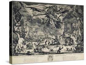 The Temptation of Saint Anthony, 1635-Jacques Callot-Stretched Canvas