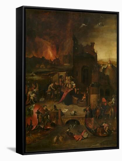 The Temptation of Saint Anthony, 16th Century-Hieronymus Bosch-Framed Stretched Canvas