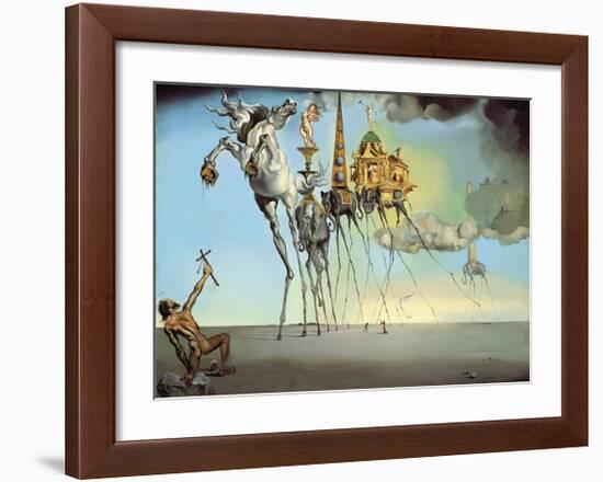 The Temptation of Saint Anthony, 1946-Salvador Dali-Framed Art Print