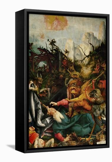 The Temptation of Saint Anthony- a Panel from the Isenheim Altar-Matthias Grünewald-Framed Stretched Canvas