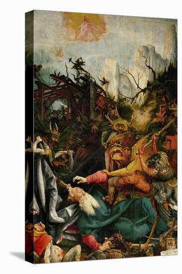 The Temptation of Saint Anthony- a Panel from the Isenheim Altar-Matthias Grünewald-Stretched Canvas