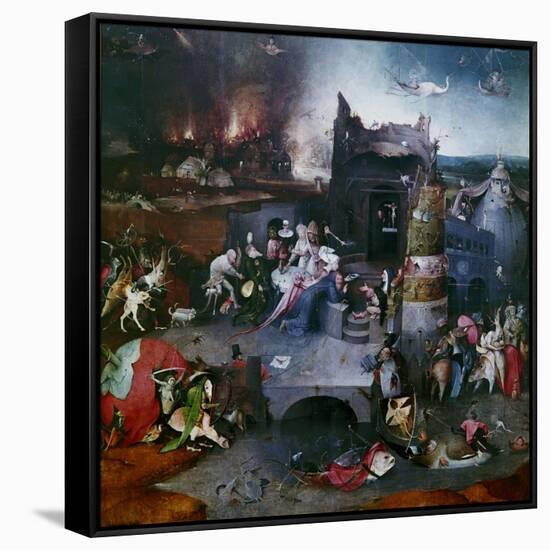 The Temptation of Saint Anthony (Central Panel of a Triptyc), Between 1495 and 1515-Hieronymus Bosch-Framed Stretched Canvas