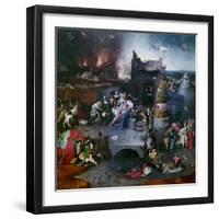 The Temptation of Saint Anthony (Central Panel of a Triptyc), Between 1495 and 1515-Hieronymus Bosch-Framed Giclee Print