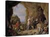 The Temptation of Saint Anthony, Mid of 17th C-David Teniers the Younger-Stretched Canvas