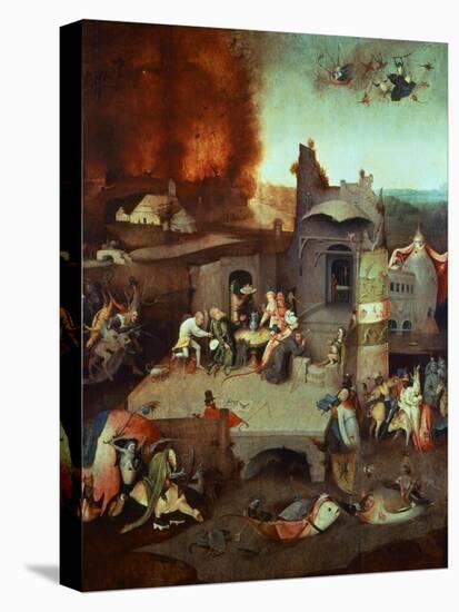 The Temptation of Saint Anthony of Egypt 251-356 founder of monasticism-Hieronymus Bosch-Stretched Canvas