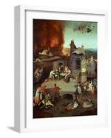 The Temptation of Saint Anthony of Egypt 251-356 founder of monasticism-Hieronymus Bosch-Framed Giclee Print