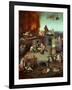 The Temptation of Saint Anthony of Egypt 251-356 founder of monasticism-Hieronymus Bosch-Framed Giclee Print