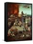 The Temptation of Saint Anthony of Egypt 251-356 founder of monasticism-Hieronymus Bosch-Framed Stretched Canvas