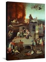 The Temptation of Saint Anthony of Egypt 251-356 founder of monasticism-Hieronymus Bosch-Stretched Canvas