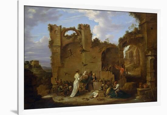 The Temptation of Saint Anthony-David Teniers the Younger-Framed Giclee Print