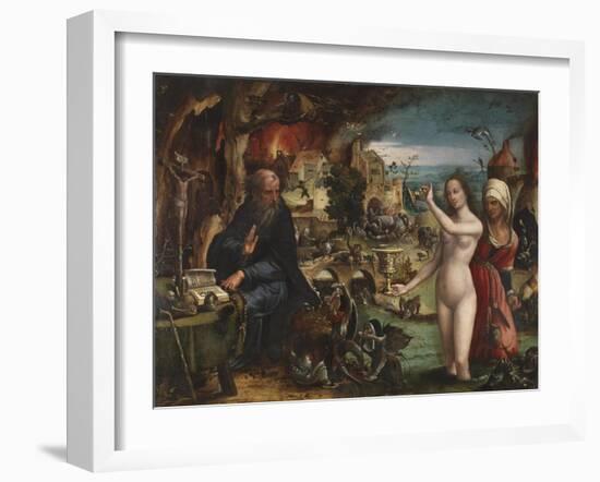 The Temptation of Saint Anthony-Pieter Coecke Van Aelst the Elder-Framed Giclee Print