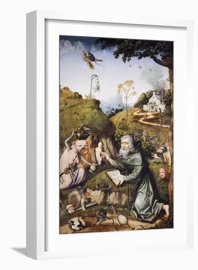 The Temptation of Saint Anthony-Hieronymus Bosch-Framed Giclee Print